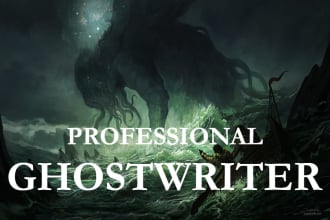 ghostwrite fantasy, romance, horror, sci fi story or novel