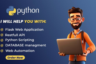 develop a responsive python web application using python flask