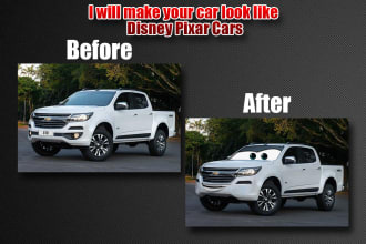 make your car look like in disney pixar cars in 3 hours