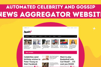 create the best automated celebrity and gossip news aggregator website
