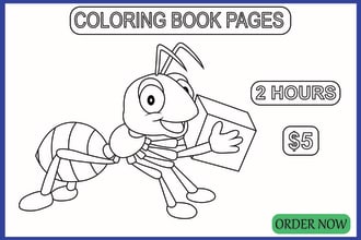 do coloring book pages illustration any images
