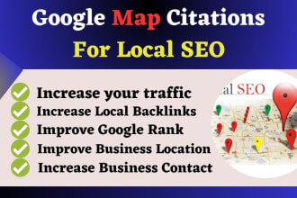 build google map citations for gmb ranking and local SEO