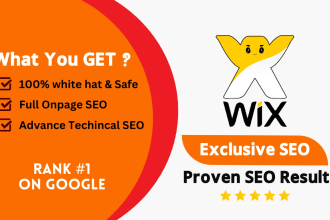 do wix SEO service and fix all issues for top ranking
