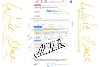 make your PDF pages wider for ipad note taking