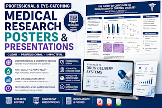 design medical research posters and presentations