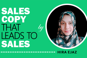 do targeted sales copy and landing page copywriting