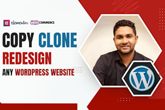 duplicate copy clone or redesign wordpress website using elementor pro