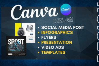 do any graphic design using canva pro