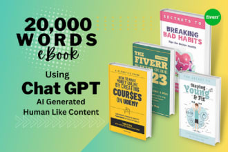 create an ebook using chat gpt with free cover and mockup