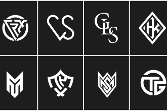 design simple and creative initial letter monogram logo