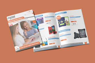 create professional product catalog, magazine, annual report design