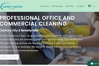 design a website for your cleaning business