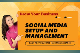 be grow your social media setup and management