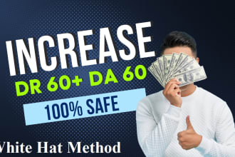 increase domain rating ahrefs DR and domain authority moz da with seo backlinks