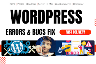 fix wordpress issues, critical errors, debug