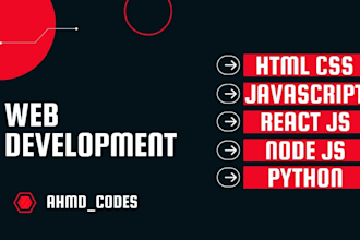 be your html css javascript react nodejs and django web developer