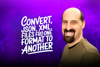 convert json, XML, CSV files from one format to another