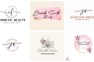 craft an elegant feminine logo for your brand
