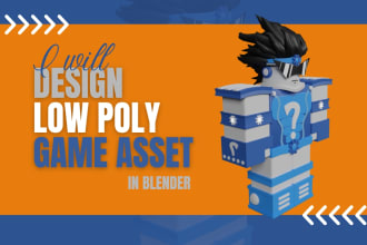 design low poly game asset in blender