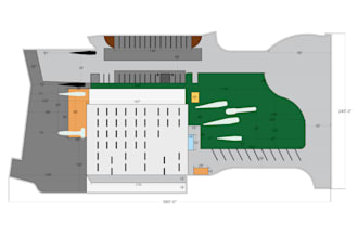do the architectural site plan and layout or permit drawings