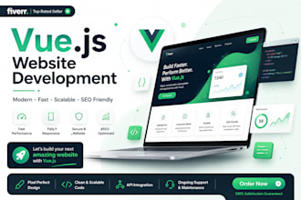 develop your vue js web application
