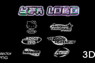 do y2k logo style