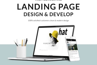 build responsive, static website or wordpress landing page