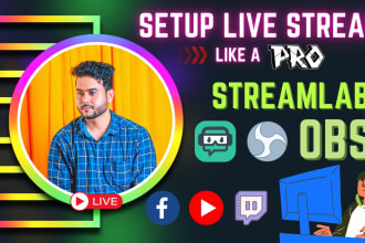 setup or fix obs studio and streamlabs for live streaming and recording