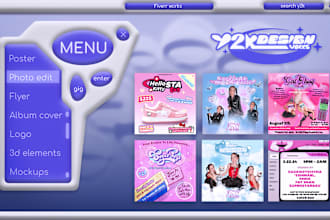 create a y2k photo edit