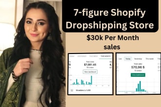 build an automated shopify dropshipping store or shopify website