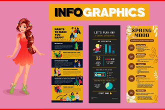design infographics, flowcharts, templates, and diagrams