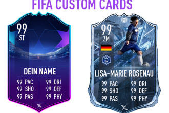 design custom FIFA 23 ultimate team card