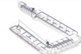 hvac design, 3d design, revit, autocad, duct, cooling load