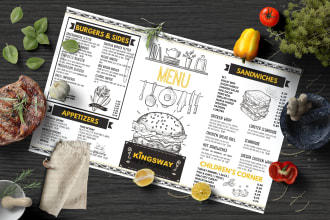 design food menu, restaurant menu food flyer and brochure