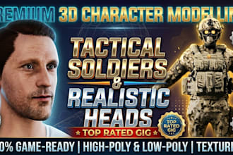 game ready 3d character ,avatar modeling ,3d sculpting ,assets