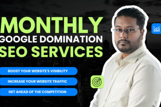 help you dominate google rankings with monthly SEO services