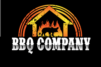 create an eye catchy BBQ, hot chill, restaurant logo