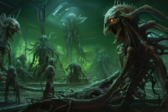 Big Deals!  make ultra realistic scifi, horror or game art concepts designs with ai