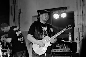 play rock or metal rhythm guitar for you