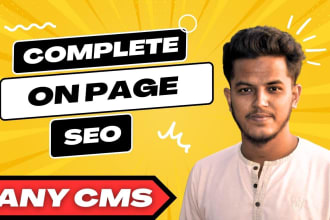 fix on page SEO for wordpress shopify and squarespace cms with yoast rankmath