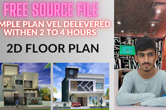 do professional floor plan 3d rendering in front elevation