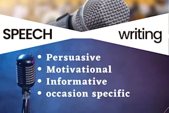 write speech for any occasion