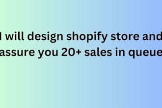 design shopify store graphic design and website design