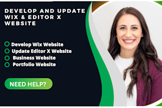 develop update wix or editor x website