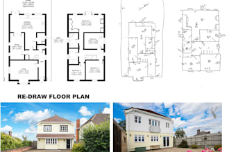 create your floor plan or easy layout drawing