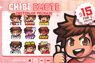 design custom animated twitch, kick, and discord emotes and subscriber badges