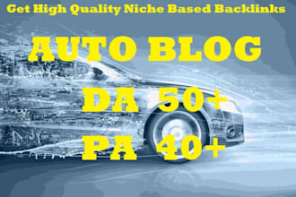 publish the guest post on da 50 auto blog