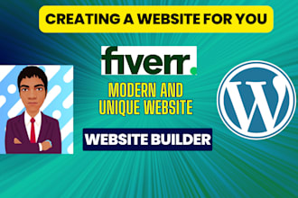 create a creative responsive wordpress website for you