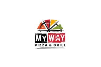 design reputed and competent pizza and grill logo