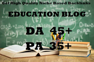 publish the guest post on da 45 education blog